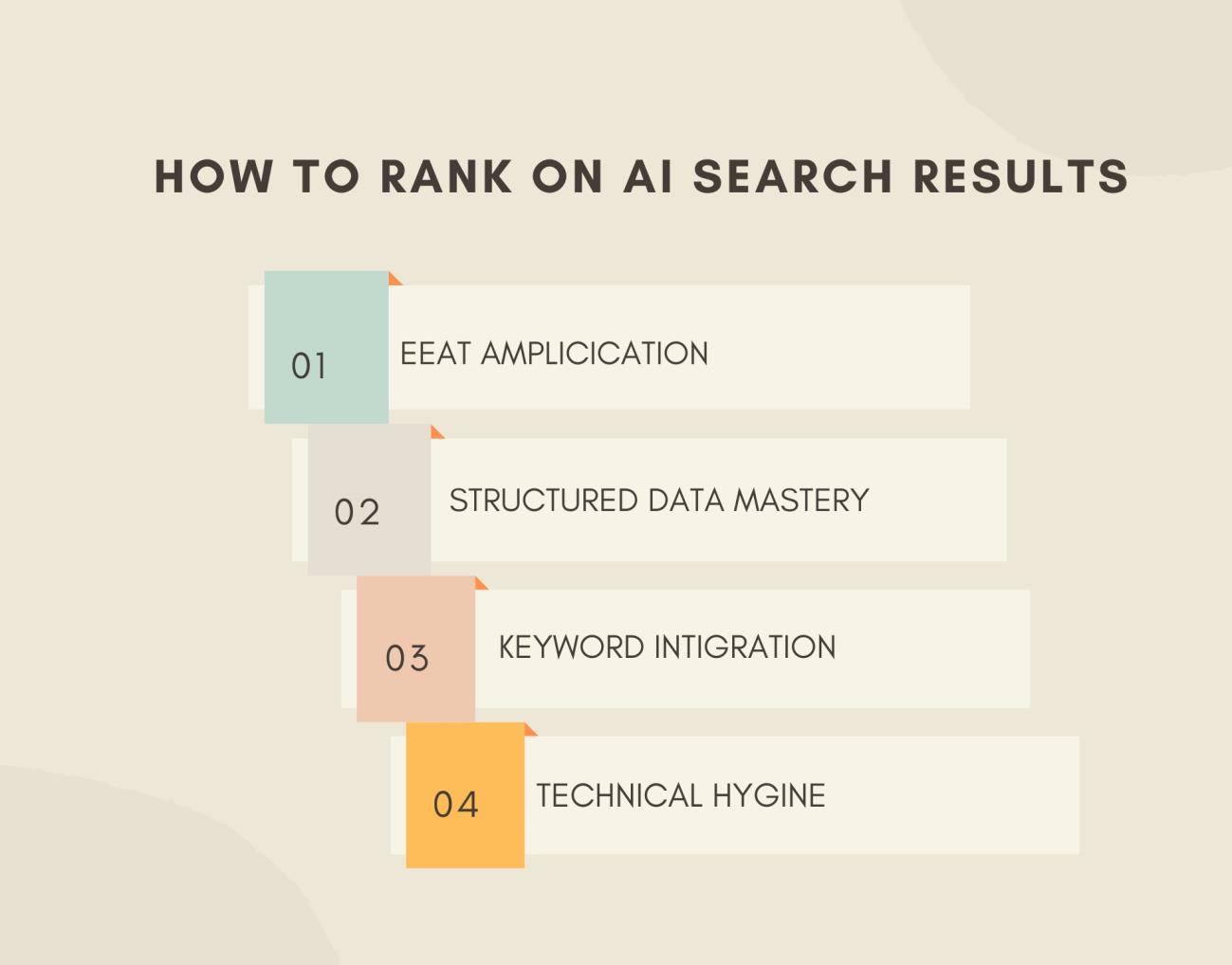 Principles to rank on AI search results