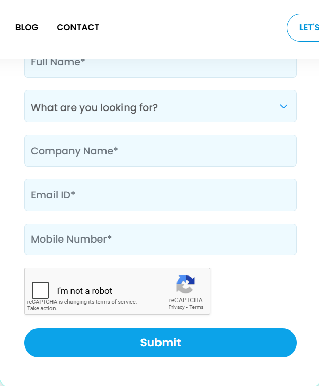 Example of a simple yet effective form 